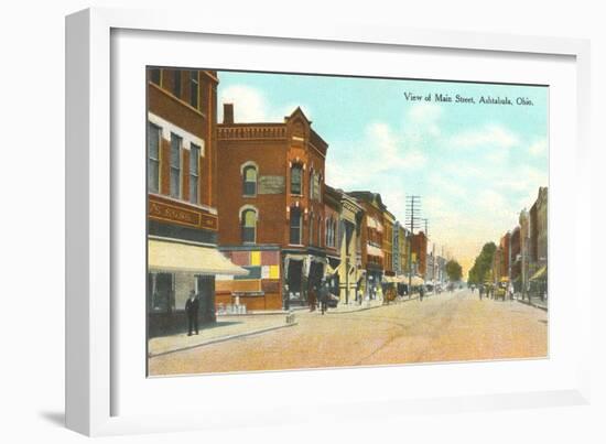 Main Street, Ashtabula, Ohio-null-Framed Art Print