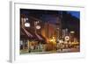 Main Street at Dusk, Deadwood, South Dakota, USA-Walter Bibikow-Framed Photographic Print