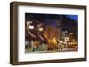 Main Street at Dusk, Deadwood, South Dakota, USA-Walter Bibikow-Framed Photographic Print