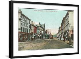 Main Street, Battle Creek, Michigan-null-Framed Art Print