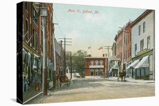 Main Street, Belfast, Maine-null-Stretched Canvas