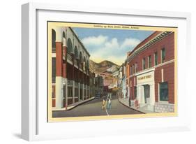 Main Street, Bisbee, Arizona-null-Framed Art Print