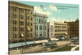 Main Street, Bloomington, Illinois-null-Stretched Canvas