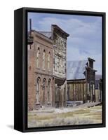 Main Street, Bodie State Historic Park, California, USA-null-Framed Stretched Canvas