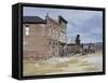 Main Street, Bodie State Historic Park, California, USA-null-Framed Stretched Canvas