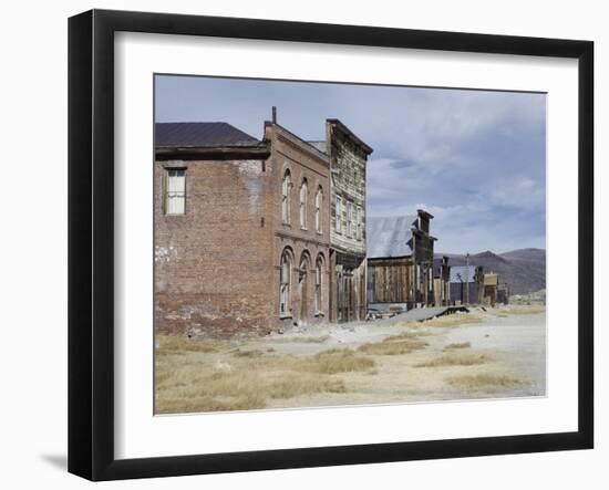 Main Street, Bodie State Historic Park, California, USA-null-Framed Photographic Print