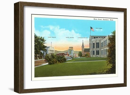 Main Street, Bozeman, Montana-null-Framed Art Print