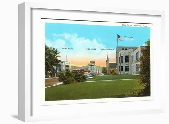 Main Street, Bozeman, Montana-null-Framed Art Print