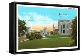 Main Street, Bozeman, Montana-null-Framed Stretched Canvas