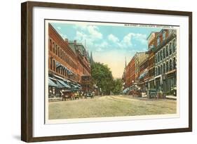 Main Street, Brattleboro, Vermont-null-Framed Art Print