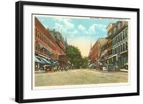 Main Street, Brattleboro, Vermont-null-Framed Art Print