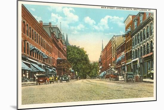 Main Street, Brattleboro, Vermont-null-Mounted Art Print