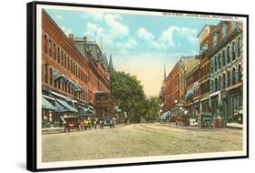 Main Street, Brattleboro, Vermont-null-Framed Stretched Canvas