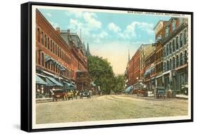 Main Street, Brattleboro, Vermont-null-Framed Stretched Canvas