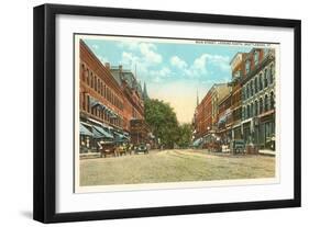 Main Street, Brattleboro, Vermont-null-Framed Art Print