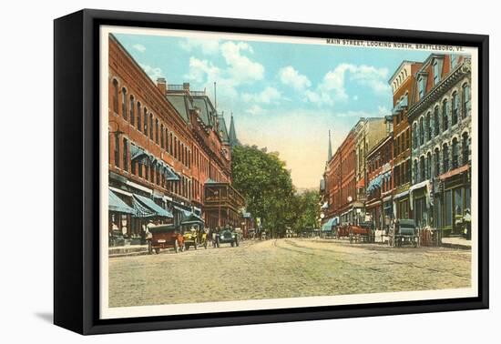 Main Street, Brattleboro, Vermont-null-Framed Stretched Canvas