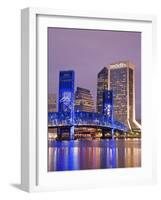 Main Street Bridge and Skyline, Jacksonville, Florida, United States of America, North America-Richard Cummins-Framed Photographic Print