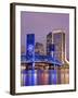 Main Street Bridge and Skyline, Jacksonville, Florida, United States of America, North America-Richard Cummins-Framed Photographic Print