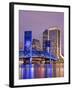 Main Street Bridge and Skyline, Jacksonville, Florida, United States of America, North America-Richard Cummins-Framed Photographic Print