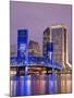 Main Street Bridge and Skyline, Jacksonville, Florida, United States of America, North America-Richard Cummins-Mounted Photographic Print