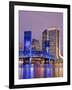 Main Street Bridge and Skyline, Jacksonville, Florida, United States of America, North America-Richard Cummins-Framed Photographic Print