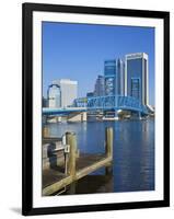 Main Street Bridge and Skyline, Jacksonville, Florida, United States of America, North America-Richard Cummins-Framed Photographic Print