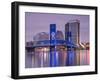 Main Street Bridge and Skyline, Jacksonville, Florida, United States of America, North America-Richard Cummins-Framed Photographic Print