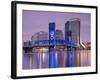 Main Street Bridge and Skyline, Jacksonville, Florida, United States of America, North America-Richard Cummins-Framed Photographic Print