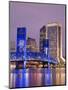 Main Street Bridge and Skyline, Jacksonville, Florida, United States of America, North America-Richard Cummins-Mounted Premium Photographic Print