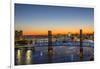 Main Street Bridge, St. Johns River. Jacksonville, Florida.-Richard & Susan Day-Framed Photographic Print