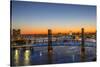 Main Street Bridge, St. Johns River. Jacksonville, Florida.-Richard & Susan Day-Stretched Canvas