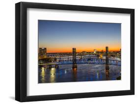 Main Street Bridge, St. Johns River. Jacksonville, Florida.-Richard & Susan Day-Framed Photographic Print