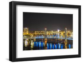 Main Street Bridge, St. Johns River. Jacksonville, Florida.-Richard & Susan Day-Framed Photographic Print