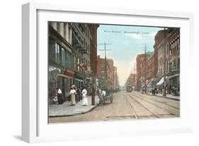 Main Street, Bridgeport, Connecticut-null-Framed Art Print