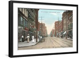 Main Street, Bridgeport, Connecticut-null-Framed Art Print