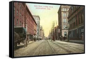 Main Street, Bridgeport, Connecticut-null-Framed Stretched Canvas