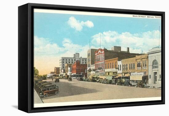 Main Street, Bryan, Texas-null-Framed Stretched Canvas