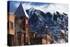 Main Street Buildings, Telluride, Colorado, USA-Walter Bibikow-Stretched Canvas