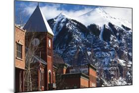 Main Street Buildings, Telluride, Colorado, USA-Walter Bibikow-Mounted Photographic Print