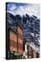 Main Street Buildings, Telluride, Colorado, USA-Walter Bibikow-Stretched Canvas