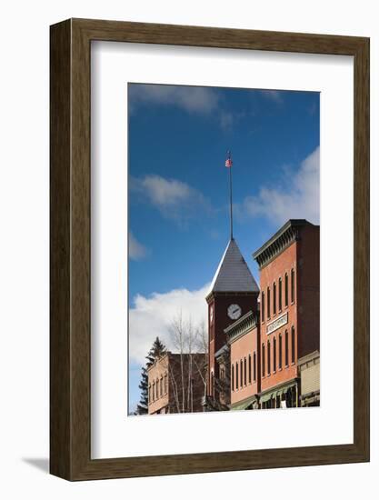 Main Street Buildings, Telluride, Colorado, USA-Walter Bibikow-Framed Photographic Print