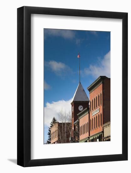 Main Street Buildings, Telluride, Colorado, USA-Walter Bibikow-Framed Photographic Print