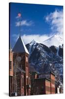 Main Street Buildings, Telluride, Colorado, USA-Walter Bibikow-Stretched Canvas