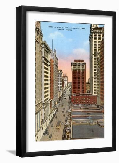 Main Street Canyon, Dallas, Texas-null-Framed Art Print