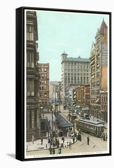 Main Street, Cincinnati-null-Framed Stretched Canvas