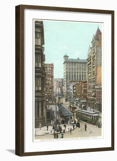 Main Street, Cincinnati-null-Framed Art Print