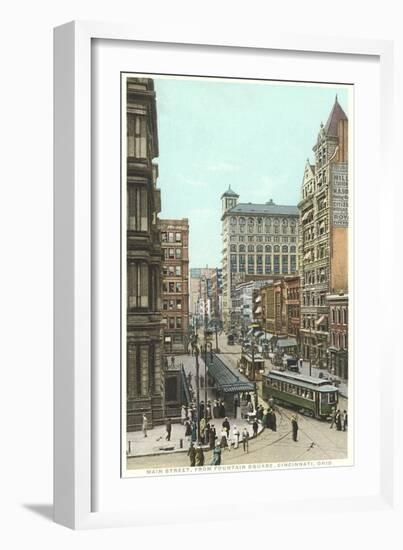 Main Street, Cincinnati-null-Framed Art Print