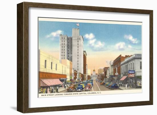 Main Street, Columbia, South Carolina-null-Framed Art Print