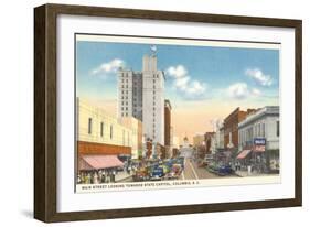 Main Street, Columbia, South Carolina-null-Framed Art Print