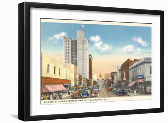 Main Street, Columbia, South Carolina-null-Framed Art Print